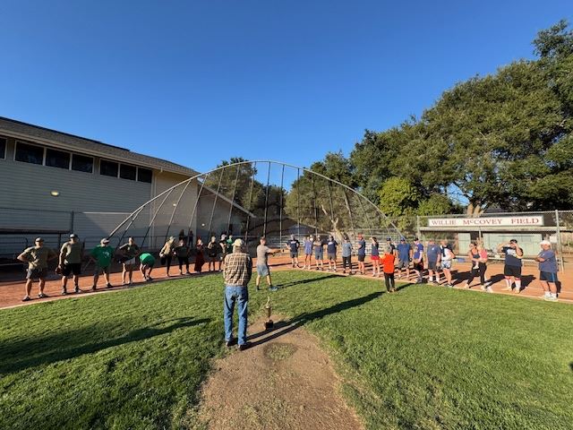 Lining up for first pitch (JPG)